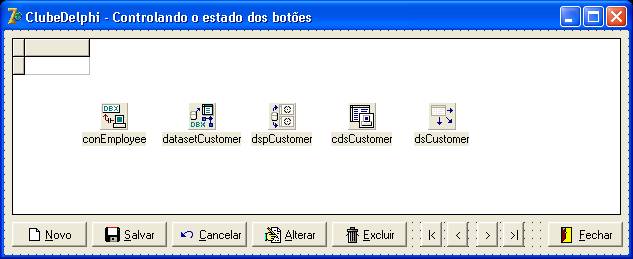 Adicionando e configurando os componentes visuais da aplicação de exemplo