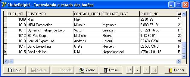 Aplicação de exemplo em tempo de execução