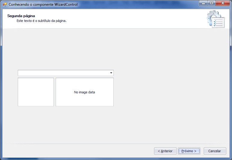 Segunda página customizada