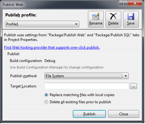 File System publish Method