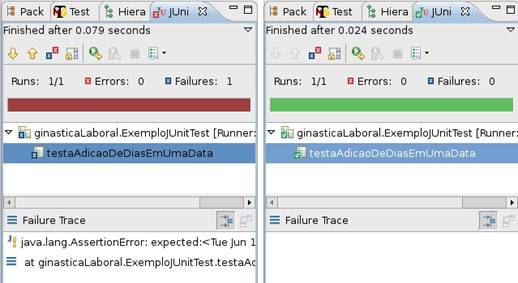 Relatório dos testes do plug-in do JUnit para a IDE Eclipse