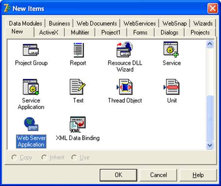 Criando o projeto Web Server Application