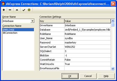 Configurando o acesso ao bando de dados Employee