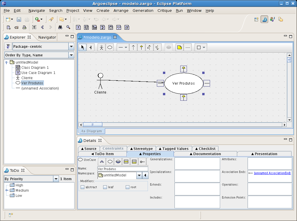 ArgoUML como um plug-in Eclipse