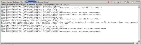Resultado ap�s a execu��o do exemplo