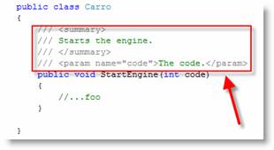 Tags XML criadas pelo GhostDoc