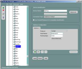 Bancos de dados adicionados ao Net Manager