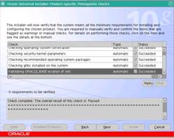 Verificao das dependncias
