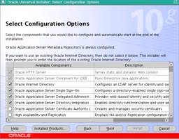Selecionando opes de configurao