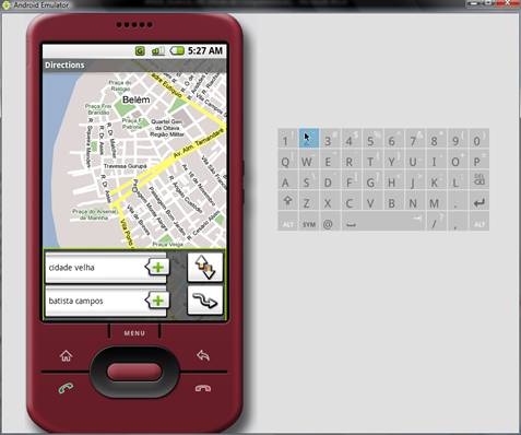 Obtendo direções de um local para outro