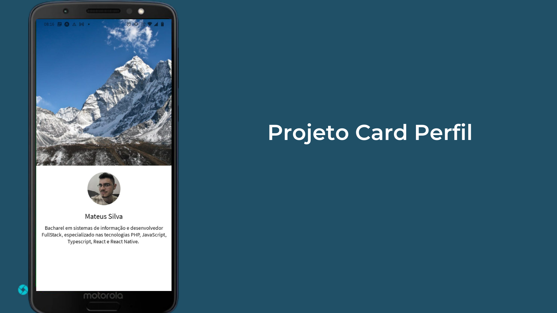 Projeto card perfil