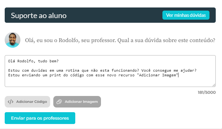 Novidades no suporte