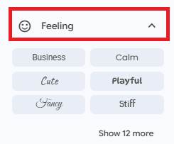 Google Fonts - Feeling