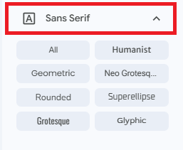 Google Fonts - Sans Serif
