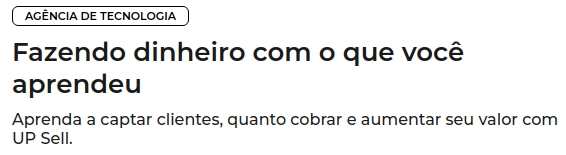 Trilha - Fazendo dinheiro com o que voc aprendeu