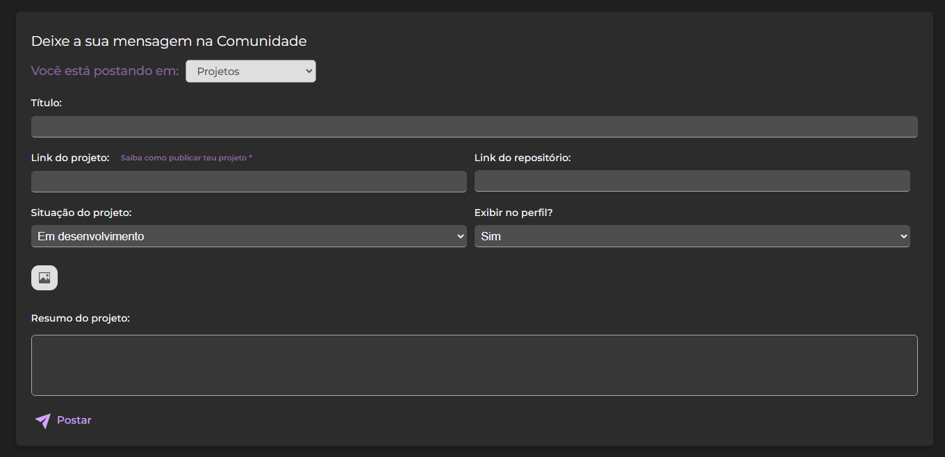 Publicando seus projetos na comunidade DevMedia
