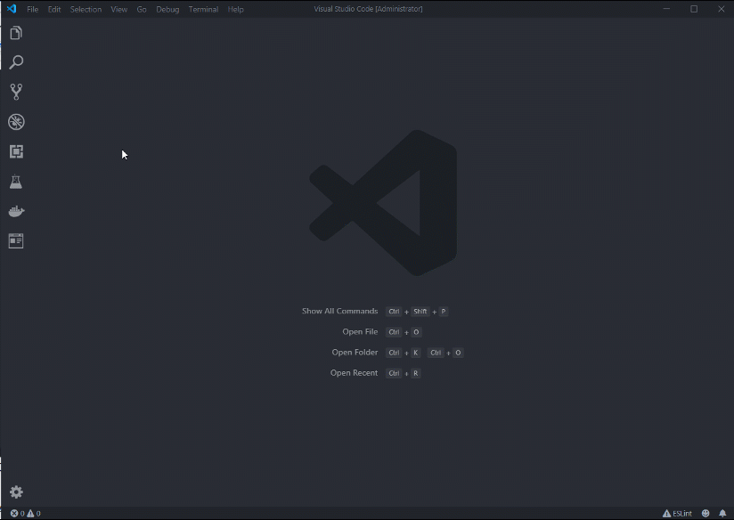 Criando um novo arquivo