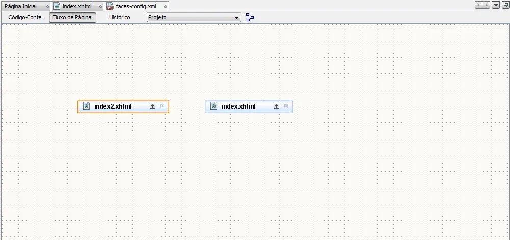 Exibindo os arquivos xhtml do projeto