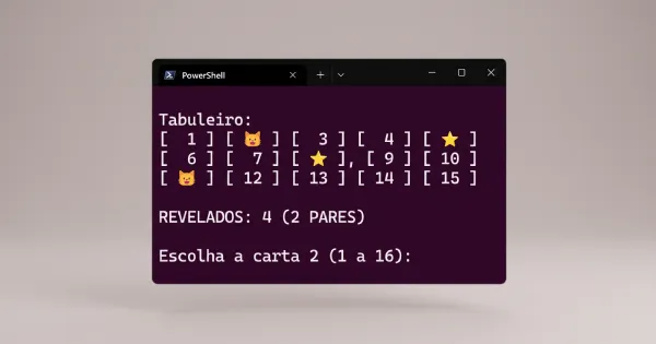 Construa um jogo da mem&oacute;ria