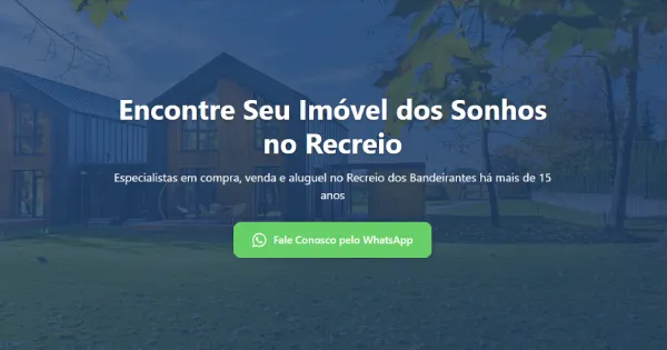 Construa uma landing page com IA