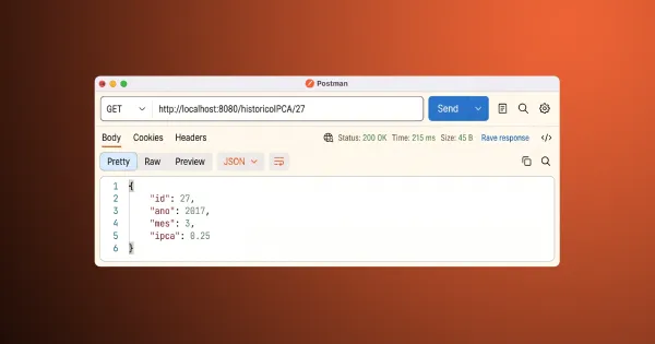Construa uma API de dados hist�ricos do IPCA