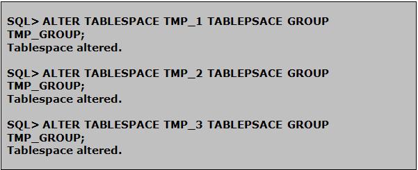 Tablespace temporrios