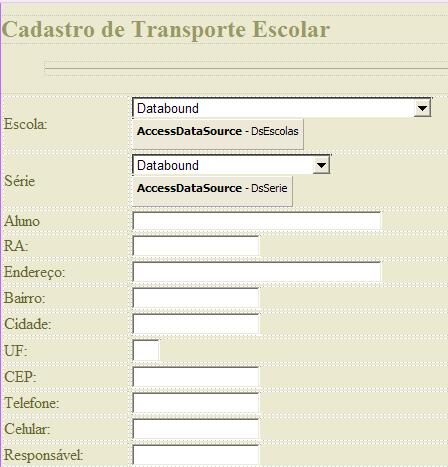 Form de cadastro