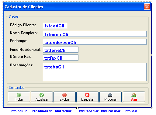Cadastro de Clientes