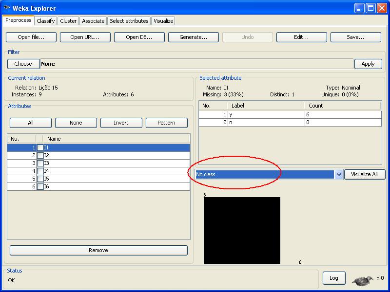 Selecione a opo NO CLASS