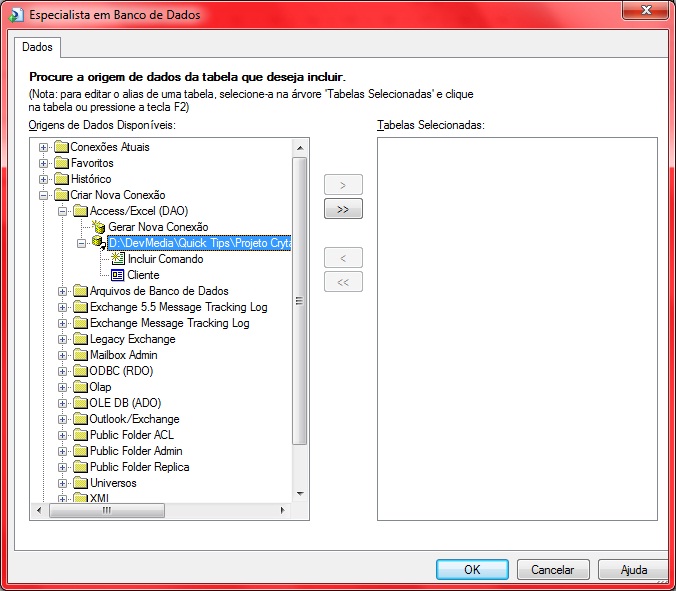 alteração no padrão