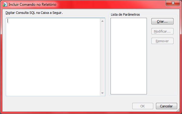inclusão de comando