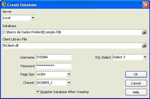 Registrando o banco no aplicativo