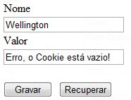 Apagando os cookies