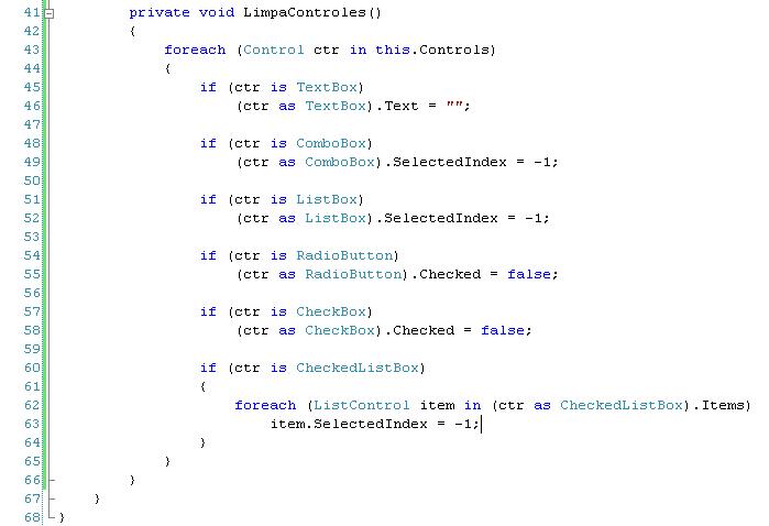 Mtodo LimpaControles