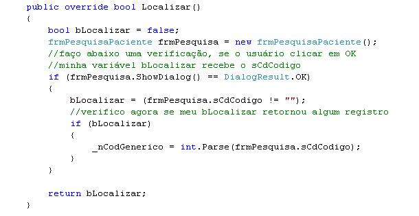 Cdigo - Mtodo localizar