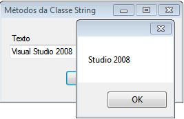 Resultado do mtodo Substring