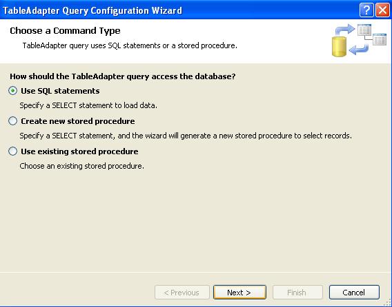 TableAdapter Configuration