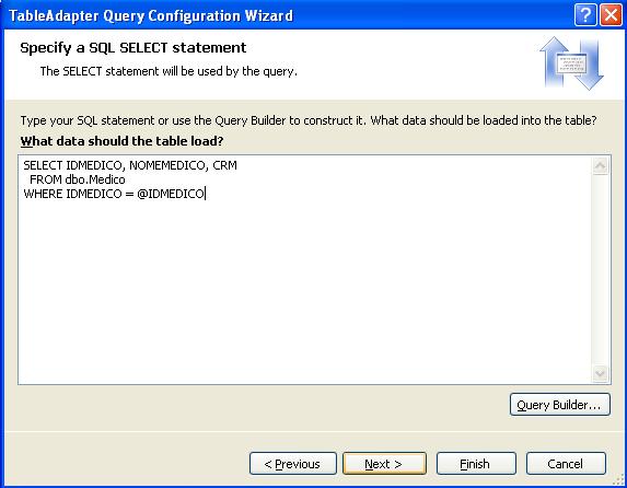 TableAdapter Configuration