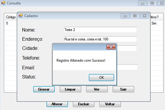 Mtodo AlterarCliente