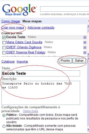 Editando confifura��es