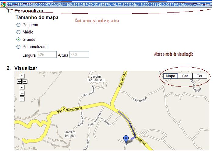 Mapa incorporado