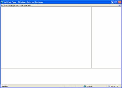 Tela onde serão adicionadas as mensagens do Chat