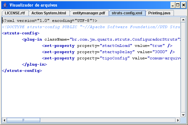 Visualizao de arquivo XML