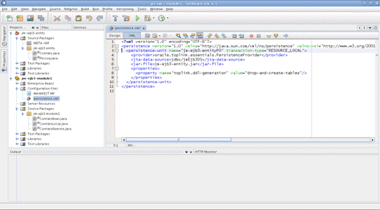 Estrutura da aplicao EJB