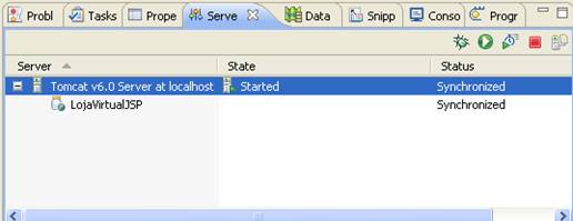 Iniciando o servidor Tomcat