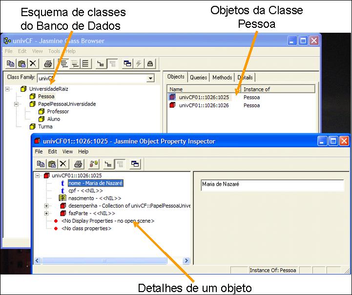 Exemplo de Modelo de Classes no BDOO Jasmine