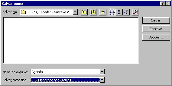 Execuo loader a partir do arquivo da Listagem 2