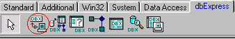 Componentes do dbExpress na IDE do Delphi