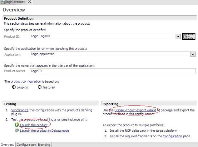 loginproduct (utilizado para exportar a aplicao)