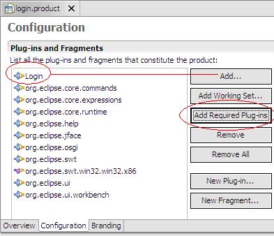 Configuraes dos plugins obrigatrios